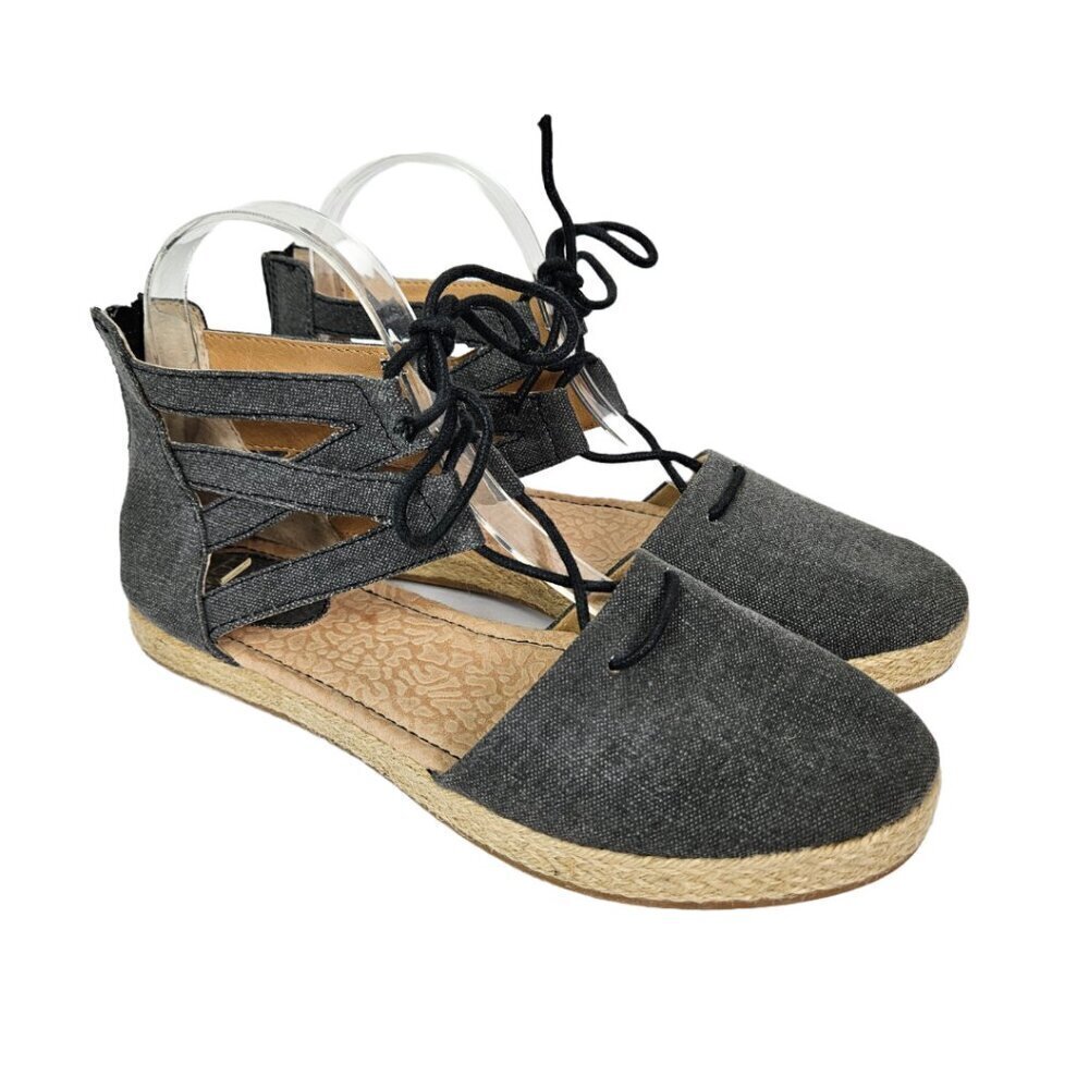 BOC Born Concept Lucy Gray Lace Up Tie Gladiator Espadrille Flat 8
